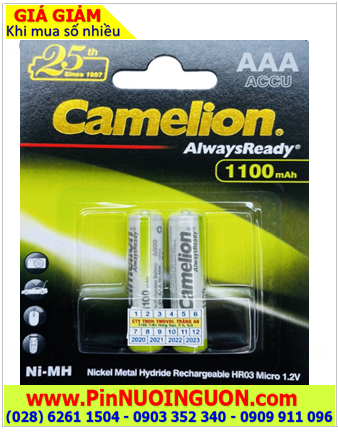 Pin chuột vi tính không dây _Pin sạc thế hệ mới Camelion AlwaysReady NH-AAA1100ARBP2 1.2V